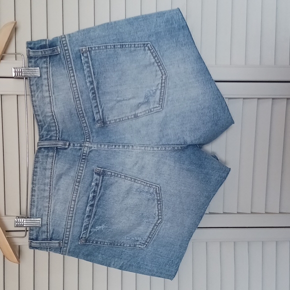 PISTOLA Light Wash, High Rise, Cut-off Denim Shorts, 29 - Picture 6 of 8